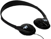 Comfortable dual headphones have an adjustable headband