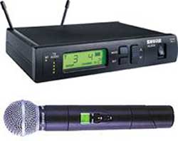 Shure ULX Series wireless microphone systems provide professional wireless microphone